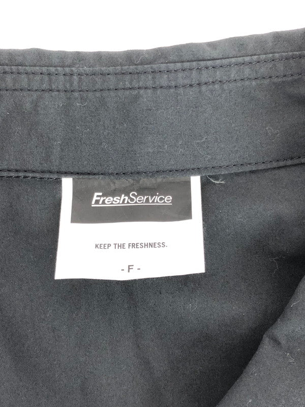 【中古品】【メンズ】  FRESHSERVICE フレッシュサービス OXFORD FLAP POCKET L/S SHIRT FSW-21-SH オックスフォード フラップポケット ロングスリーブ シャツ 長袖 トップス 140-240329-mo-2-tag サイズ：F カラー：ブラック 万代Net店