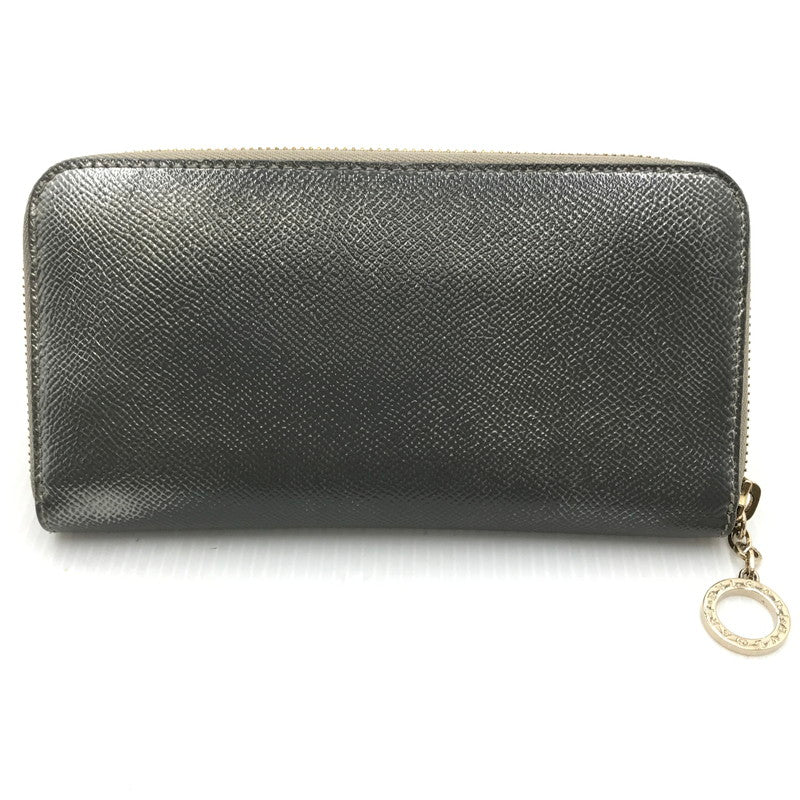 【中古品】【メンズ】 BVLGARI ブルガリ ROUND FASTENER LONG WALLET 287079 ラウンドファスナー ロング ウォレット 長財布 181-250127-na-09-tag カラー：シルバー 万代Net店