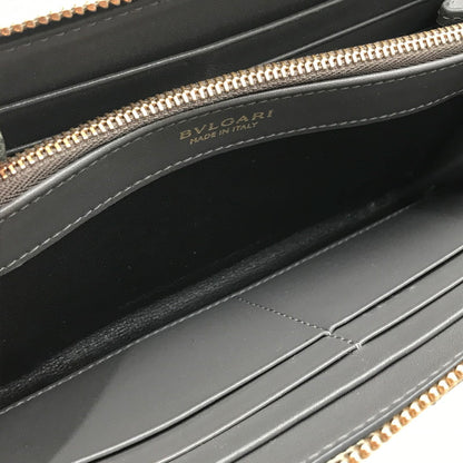 【中古品】【メンズ】 BVLGARI ブルガリ ROUND FASTENER LONG WALLET 287079 ラウンドファスナー ロング ウォレット 長財布 181-250127-na-09-tag カラー：シルバー 万代Net店