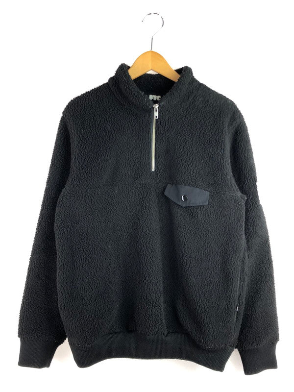 【現状渡し品】【メンズ】 HALF-ZIP FLEECE ハーフジップフリース プルオーバー トップス 142-260107-rt-04-tag カラー：ブラック 万代Net店