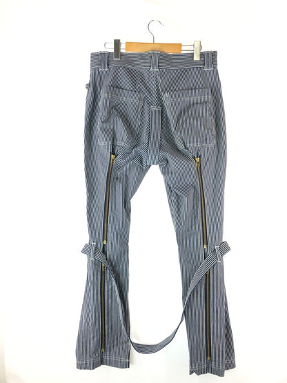 【中古品】【メンズ】 blackmeans ブラックミーンズ  BONDAGE PANTS 945-68GP49-1 ボンデージパンツ ボトムス 151-240408-kk-24-tag サイズ：3 カラー：ヒッコリーストライプ 万代Net店