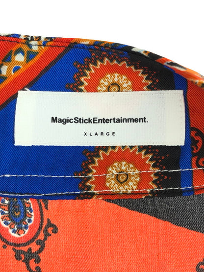 【中古品】【メンズ】 MAGIC STICK マジックスティック  22SS 893 CHILLIN BB SHIRT 22SS-MS4-025 チリン ベースボールシャツ 半袖 トップス 142-240408-kk-5-tag サイズ：XL カラー：KNICKS PAISLEY/RED 万代Net店