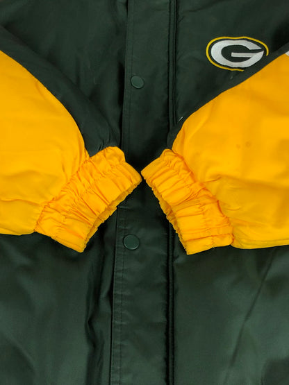 【中古品】【メンズ】  NFL GREEN BAY PACKERS エヌエフエル グリーンベイ・パッカーズ PADDED JACKET パデッドジャケット アウター 中綿ジャケット 146-240408-kk-21-tag サイズ：EXTRA GRANDE カラー：グリーン 万代Net店