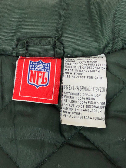 【中古品】【メンズ】  NFL GREEN BAY PACKERS エヌエフエル グリーンベイ・パッカーズ PADDED JACKET パデッドジャケット アウター 中綿ジャケット 146-240408-kk-21-tag サイズ：EXTRA GRANDE カラー：グリーン 万代Net店