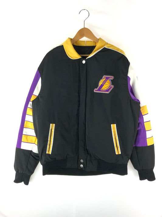 【中古品】【メンズ】  JH DESIGN ジェイエイチデザイン NBA LOS ANGELES LAKERS REVERSIVLE CLASSIC JACKET NBA ロサンゼルス レイカーズ リバーシブル クラシック ジャケット アウター 147-240409-mo-8-tag サイズ：L カラー：ブラック 万代Net店