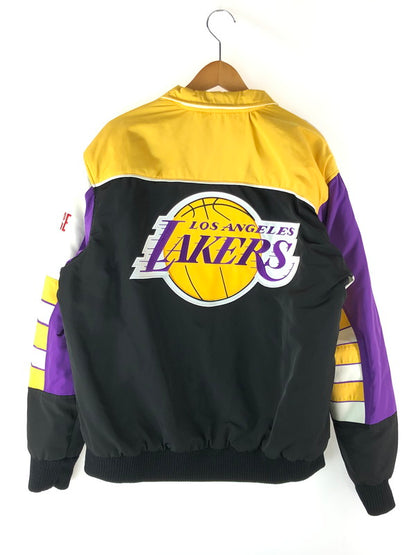 【中古品】【メンズ】  JH DESIGN ジェイエイチデザイン NBA LOS ANGELES LAKERS REVERSIVLE CLASSIC JACKET NBA ロサンゼルス レイカーズ リバーシブル クラシック ジャケット アウター 147-240409-mo-8-tag サイズ：L カラー：ブラック 万代Net店