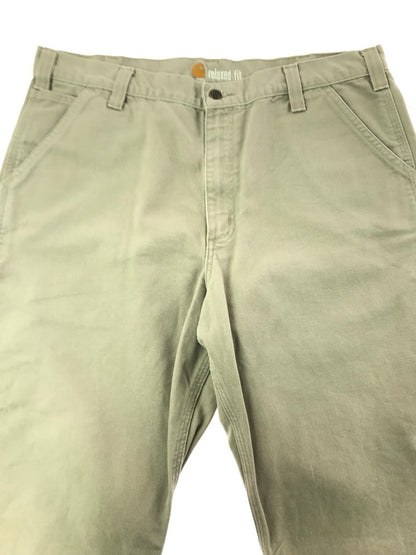 【中古品】【メンズ】 CARHARTT カーハート 101710-251 RELAXED FIT ワークパンツ 157-261014-na-12-tagh サイズ：38×36 カラー：サンドベージュ系 万代Net店