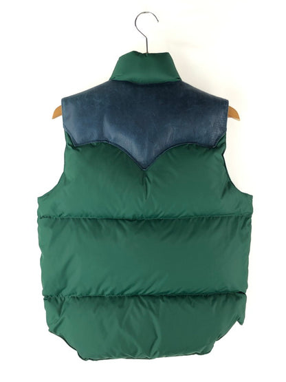 【中古品】【メンズ】  ROCKY MOUNTAIN FEATHERBED × WAREHOUSE ロッキーマウンテンフェザーベッド × ウェアハウス 別注 コラボ DOWN VEST ダウンベスト トップス 145-240409-mo-2-tag サイズ：36 カラー：グリーン 万代Net店