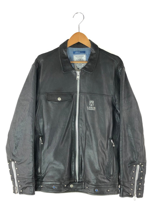 【現状渡し品】【メンズ】 LUKER BY NEIGHBORHOOD ルーカーバイネイバーフッド  10AW BRIGHTON/SL-JKT 102TNLK-JKM01 ブライトン レザー シングルライダースジャケット アウター 142-240413-kk-2-tag サイズ：M カラー：ブラック 万代Net店