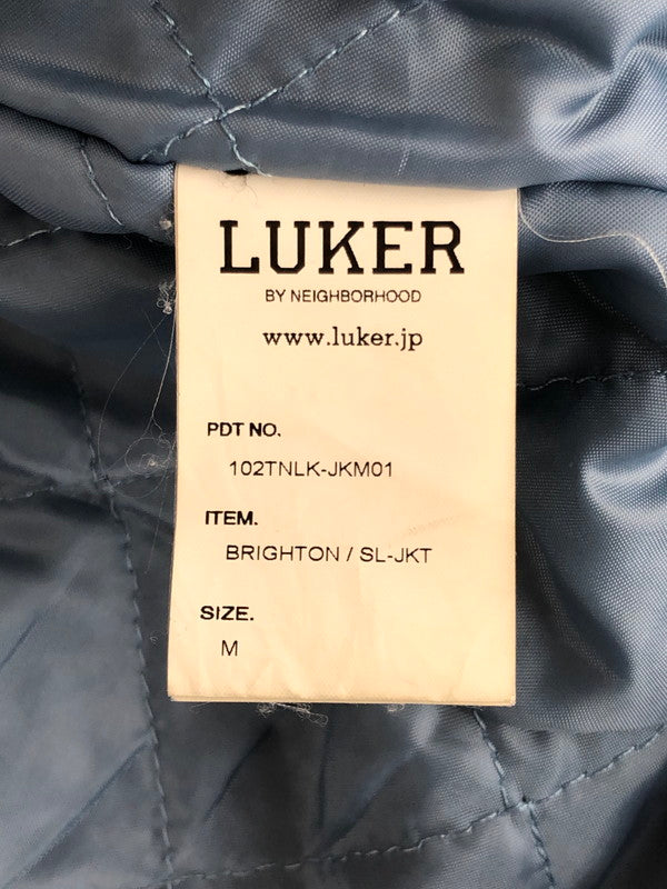 【現状渡し品】【メンズ】 LUKER BY NEIGHBORHOOD ルーカーバイネイバーフッド  10AW BRIGHTON/SL-JKT 102TNLK-JKM01 ブライトン レザー シングルライダースジャケット アウター 142-240413-kk-2-tag サイズ：M カラー：ブラック 万代Net店