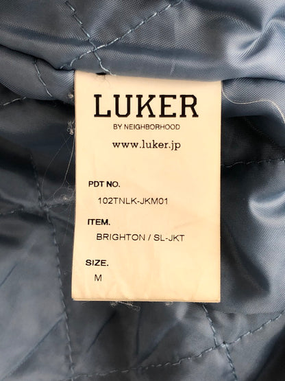 【現状渡し品】【メンズ】 LUKER BY NEIGHBORHOOD ルーカーバイネイバーフッド  10AW BRIGHTON/SL-JKT 102TNLK-JKM01 ブライトン レザー シングルライダースジャケット アウター 142-240413-kk-2-tag サイズ：M カラー：ブラック 万代Net店