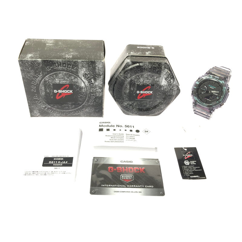 【中古美品】【メンズ】 G-SHOCK ジーショック 2100 SERIES GA-2100NN-1A デジタル アナログ クォーツ 腕時計 アクセサリー 196-260618-rt-15-tagh カラー：ピンク 万代Net店