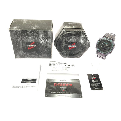 【中古美品】【メンズ】 G-SHOCK ジーショック 2100 SERIES GA-2100NN-1A デジタル アナログ クォーツ 腕時計 アクセサリー 196-260618-rt-15-tagh カラー：ピンク 万代Net店