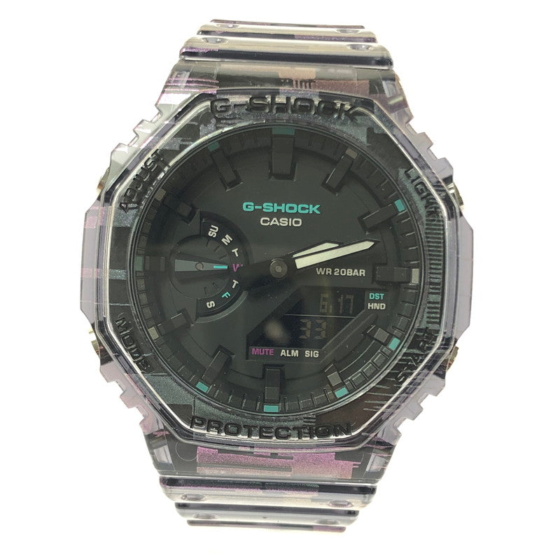 【中古美品】【メンズ】 G-SHOCK ジーショック 2100 SERIES GA-2100NN-1A デジタル アナログ クォーツ 腕時計 アクセサリー 196-260618-rt-15-tagh カラー：ピンク 万代Net店