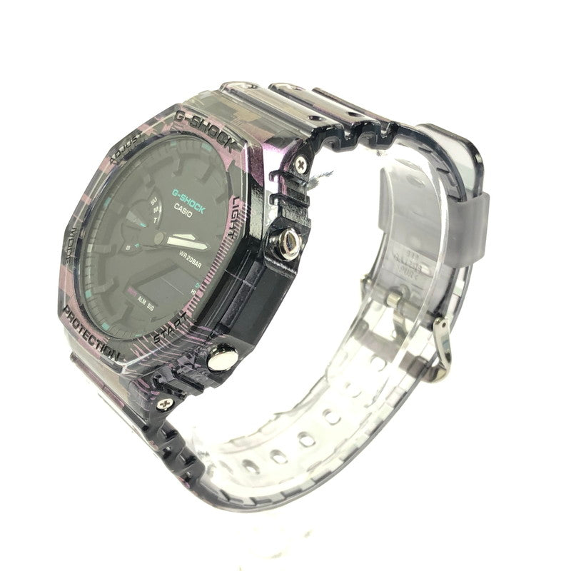 【中古美品】【メンズ】 G-SHOCK ジーショック 2100 SERIES GA-2100NN-1A デジタル アナログ クォーツ 腕時計 アクセサリー 196-260618-rt-15-tagh カラー：ピンク 万代Net店