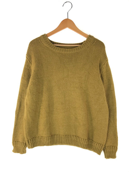 【中古品】【メンズ】 crepuscule クレプスキュール CREW NECK KNIT 1303-004 クルーネックニット セーター 140-240921-hi-07-tag サイズ：1 カラー：マスタード 万代Net店