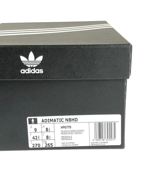 【中古品】【メンズ】  adidas ORIGINALS アディダス オリジナルス × NEIGHBORHOOD ネイバーフッド 別注 コラボ  22AW ADIMATIC HP6770 アディマティック スニーカー 靴 161-240428-mo-9-tag カラー：CBLACK/CHSOGR/DGSOGR 万代Net店