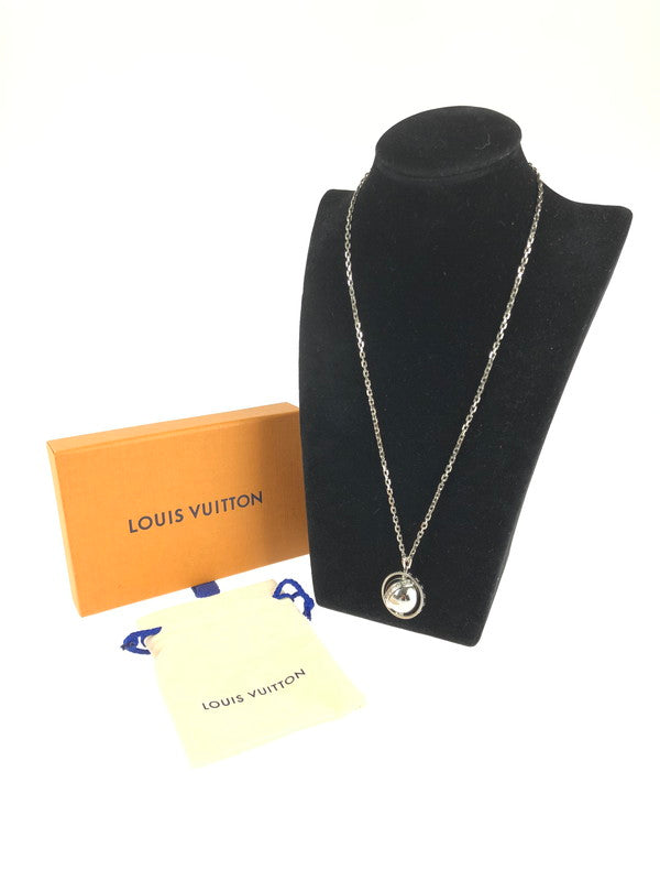 【中古品】【レディース】 LOUIS VUITTON ルイ・ヴィトン  ペンダント LVグローブ ネックレス M00327 アクセサリー 179-240420-kk-19-tag カラー：シルバー 万代Net店