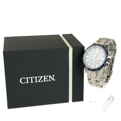 【中古品】【メンズ】 CITIZEN シチズン エコドライブ W770-T023037 BLUETOOTH デイト クロノグラフ 腕時計 197-240424-mo-14-tag カラー：シルバー 万代Net店