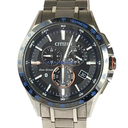 【中古品】【メンズ】 CITIZEN シチズン エコドライブ W770-T023037 BLUETOOTH デイト クロノグラフ 腕時計 197-240424-mo-14-tag カラー：シルバー 万代Net店