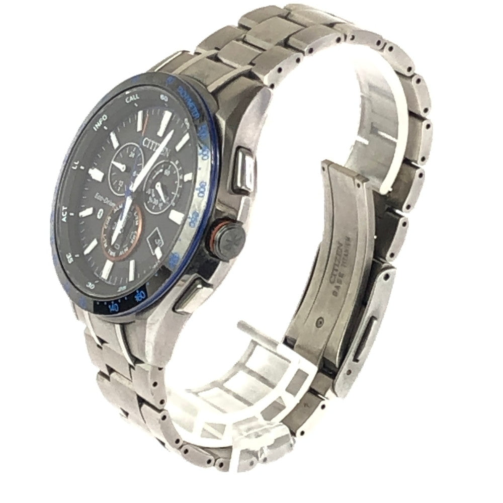 【中古品】【メンズ】 CITIZEN シチズン エコドライブ W770-T023037 BLUETOOTH デイト クロノグラフ 腕時計 197-240424-mo-14-tag カラー：シルバー 万代Net店