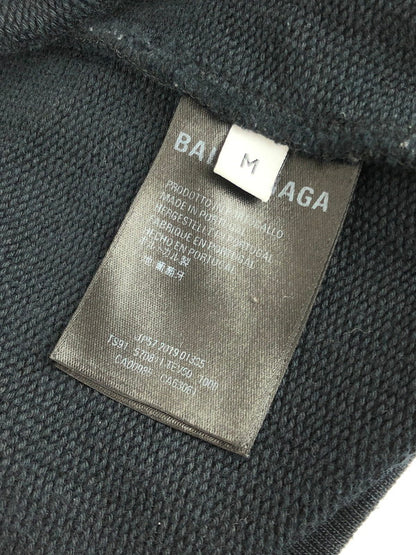 【中古品】【メンズ】 BALENCIAGA バレンシアガ 19SS RAINBOW BB LOGO HOODIE レインボー BB ロゴフーディー トップス プルオーバーパーカー 141-240425-mo-3-tag サイズ：M カラー：ブラック 万代Net店