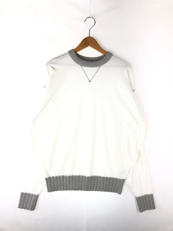 【中古品】【メンズ】  HERILL ヘリル SUVIN COTTON SWEAT SHIRTS 23-080-HL-8050-1 スビン コットン スウェット シャツ トップス 140-240420-mo-1-tag サイズ：3 カラー：ホワイト 万代Net店