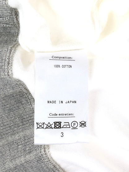 【中古品】【メンズ】  HERILL ヘリル SUVIN COTTON SWEAT SHIRTS 23-080-HL-8050-1 スビン コットン スウェット シャツ トップス 140-240420-mo-1-tag サイズ：3 カラー：ホワイト 万代Net店