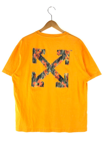 【中古品】【メンズ】  OFF-WHITE VIRGIL ABLOH オフホワイト ヴァージル アブロー 21AW BACK ARROW PRINT S/S TEE OWAA089F21JER001 バック アロープリント ショートスリーブ Tシャツ 半袖 トップス 142-240425-kk-5-tag サイズ：M カラー：オレンジ 万代Net店