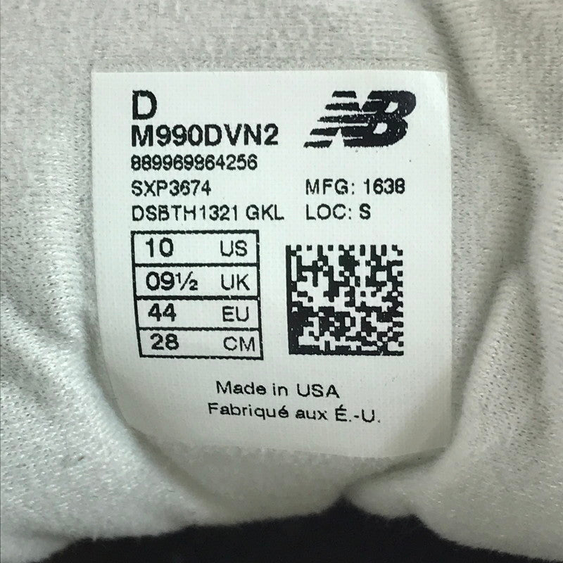 【中古品】【メンズ】 M990DVN2 スニーカー 靴 162-251019-rt-03-tag サイズ：28cm US 10 カラー：ベージュ 万代Net店