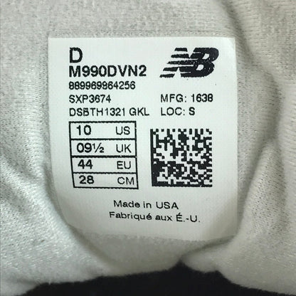 【中古品】【メンズ】 M990DVN2 スニーカー 靴 162-251019-rt-03-tag サイズ：28cm US 10 カラー：ベージュ 万代Net店