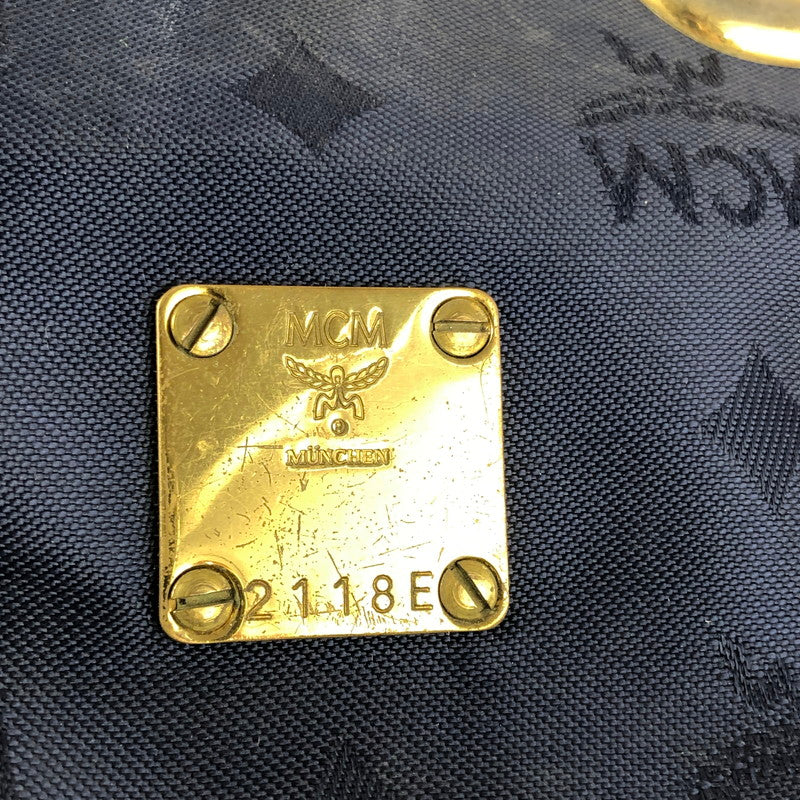 【中古品】【レディース】 MCM エム・シー・エム ヴィセトス ミニハンドバッグ カバン 180-240510-mo-15-tag カラー：ネイビー 万代Net店