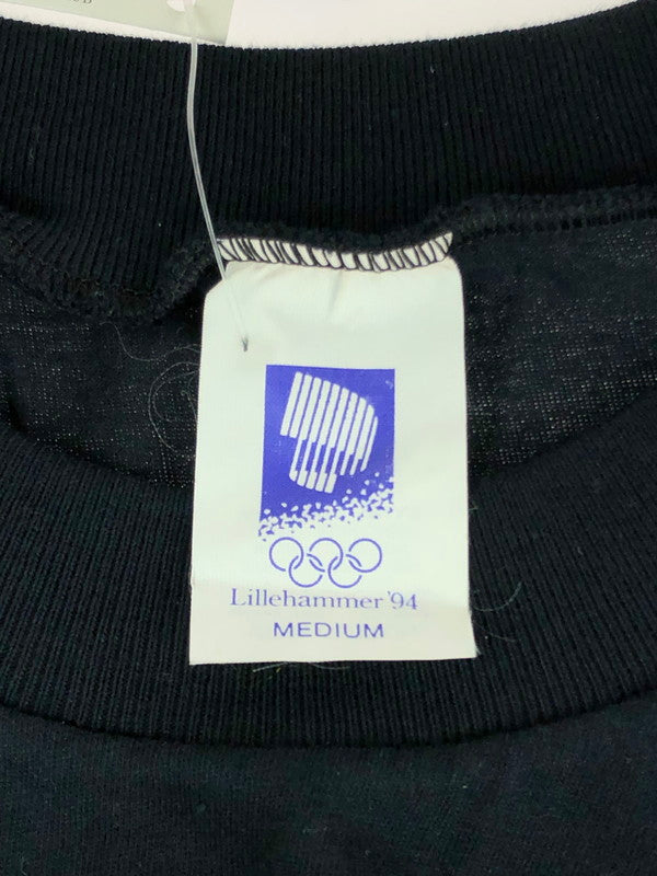 【中古美品】【メンズ】  LILLEHAMMER ’94 OLYMPIC リレハンメルオリンピック 90's NORGE PRINT S/S TEE 90年代 ノルウェー プリント ショートスリーブ Tシャツ 半袖 トップス 146-240428-kk-17-tag サイズ：M カラー：ブラック 万代Net店