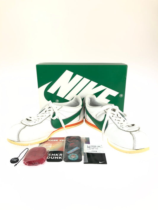 【中古品】【メンズ】 NIKE ナイキ × STRANGER THINGS ストレンジャーシングス 別注 コラボ CLASSIC CORTEZ QS HH クラシック コルテッツ クイックストライク スニーカー 靴 160-240429-kk-2-tag カラー：WHITE/PINE GREEN-COSMIC CLAY 万代Net店