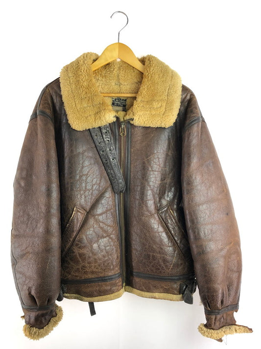 【ジャンク品】【メンズ】 AVIREX アヴィレックス TYPE B-3 MOUTON FLIGHT JACKET 33H5595 ムートン フライトジャケット アウター 146-251112-na-18-tag サイズ：40 カラー：ブラウン 万代Net店