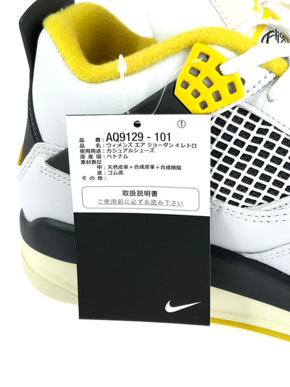 【中古美品】【メンズ】 NIKE ナイキ WMNS AIR JORDAN 4 RETRO AQ9129-101 ウィメンズ エアジョーダン4 レトロ スニーカー 靴 160-240502-kk-13-tag カラー：WHITE/COCONUT MILK 万代Net店