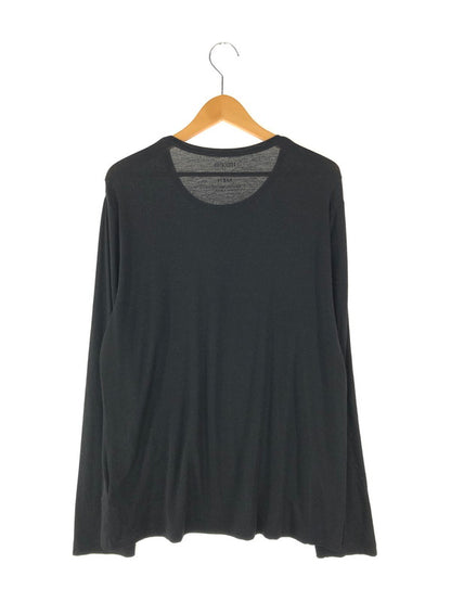 【中古品】【メンズ】  REGULATION Yohji Yamamoto MEN レギュレーション ヨウジヤマモト 14AW L/S TENCEL CUT AND SEW HF-T51-570 ロングスリーブ テンセル カットソー トップス 長袖 Tシャツ 140-240503-kk-18-tag サイズ：1 カラー：ブラック 万代Net店