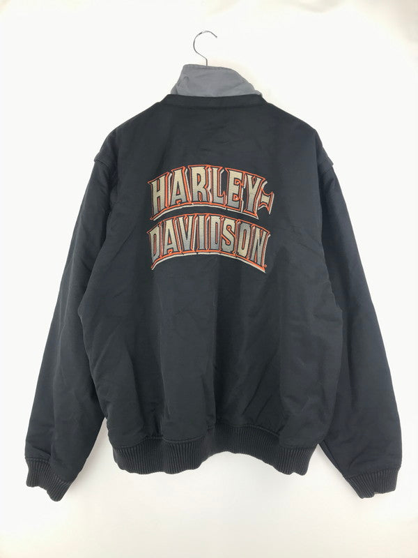 【中古品】【メンズ】 HARLEY DAVIDSON ハーレーダビッドソン REVERSEBULL JACKET 97527-10VM リバーシブルジャケット ブルゾン アウター 147-250214-ki-15-tag サイズ：2XL カラー：ブラック/グレー 万代Net店