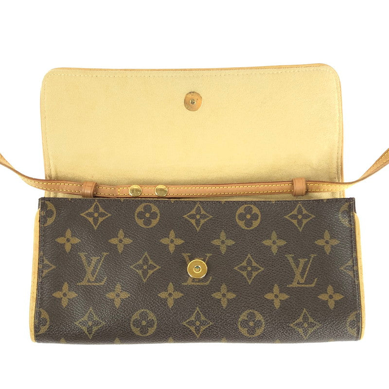 【中古品】【レディース】 LOUIS VUITTON ルイ・ヴィトン モノグラム ポシェット ツイン GM M51852 FL1000 カバン ショルダーバッグ 179-240508-mo-13-tag カラー：モノグラム 万代Net店