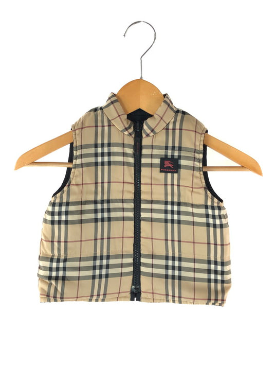 【中古品】【キッズ】 BURBERRY バーバリー BURBERRY LONDON バーバリー ロンドン REVERSIBLE VEST BY632-260-09 リバーシブル ベスト トップス 174-240511-mo-3-tag サイズ：90 カラー：ブラック/ベージュ 万代Net店