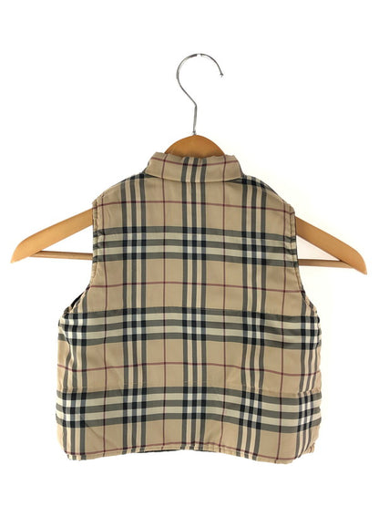 【中古品】【キッズ】 BURBERRY バーバリー BURBERRY LONDON バーバリー ロンドン REVERSIBLE VEST BY632-260-09 リバーシブル ベスト トップス 174-240511-mo-3-tag サイズ：90 カラー：ブラック/ベージュ 万代Net店