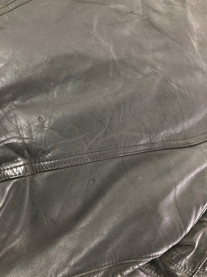 【ジャンク品】【メンズ】 USED LEATHER JACKET レザージャケット ライダースジャケット アウター 146-260909-na-16-tagh サイズ：サイズ不明 下記参照 カラー：ブラック 万代Net店