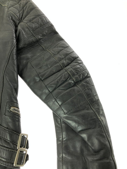 【ジャンク品】【メンズ】 USED LEATHER JACKET レザージャケット ライダースジャケット アウター 146-260909-na-16-tagh サイズ：サイズ不明 下記参照 カラー：ブラック 万代Net店