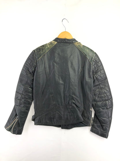 【ジャンク品】【メンズ】 USED LEATHER JACKET レザージャケット ライダースジャケット アウター 146-260909-na-16-tagh サイズ：サイズ不明 下記参照 カラー：ブラック 万代Net店