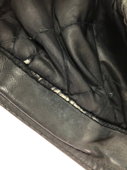 【ジャンク品】【メンズ】 USED LEATHER JACKET レザージャケット ライダースジャケット アウター 146-260909-na-16-tagh サイズ：サイズ不明 下記参照 カラー：ブラック 万代Net店
