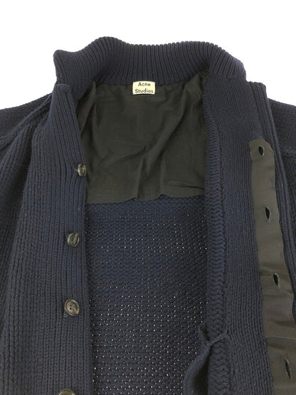 【中古品】【メンズ】 ACNE STUDIOS アクネストゥディオズ  14AW BYRON SH TRENCH SWEATER トレンチセーター アウター ニットジャケット 141-240508-kk-4-tag サイズ：S カラー：ネイビー 万代Net店