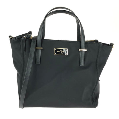 【中古品】【レディース】 Kate Spade ケイトスペード 2WAY HAND BAG 2ウェイ ハンドバッグ カバン ショルダーバッグ 180-240510-mo-17-tag カラー：ブラック 万代Net店