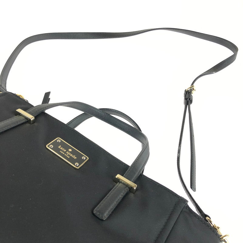 【中古品】【レディース】 Kate Spade ケイトスペード 2WAY HAND BAG 2ウェイ ハンドバッグ カバン ショルダーバッグ 180-240510-mo-17-tag カラー：ブラック 万代Net店