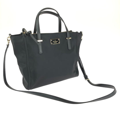 【中古品】【レディース】 Kate Spade ケイトスペード 2WAY HAND BAG 2ウェイ ハンドバッグ カバン ショルダーバッグ 180-240510-mo-17-tag カラー：ブラック 万代Net店