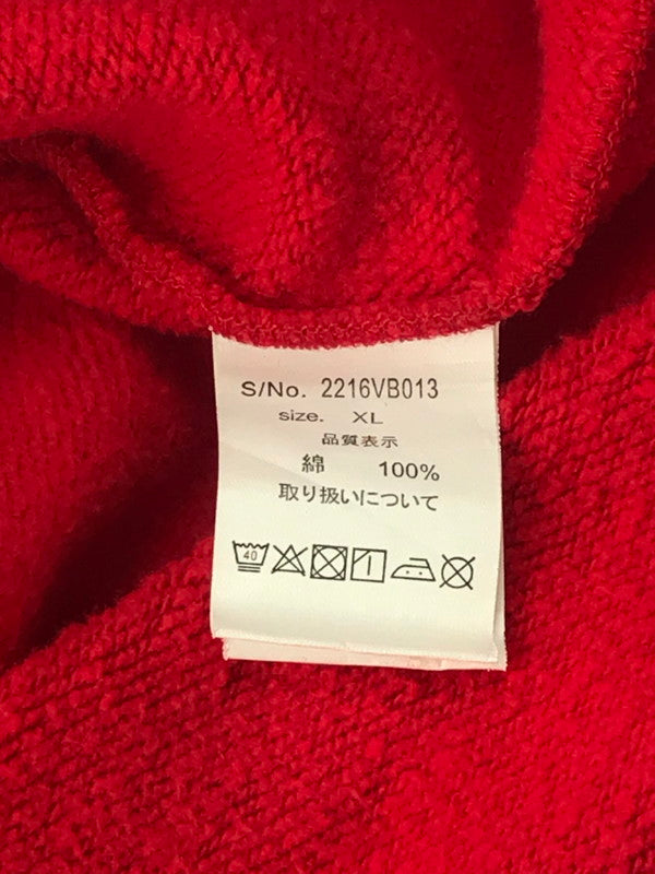 【中古品】【メンズ】 PULLOVER PARKER 2216VB013 プルオーバーパーカー トップス 140-250131-mo-09-tag サイズ：XL カラー：レッド 万代Net店